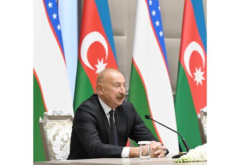Prezident İlham Əliyev: Mərkəzi Asiya və Azərbaycan bu gün böyük inkişaf potensialına malik vahid geosiyasi və geoiqtisadi regiondur