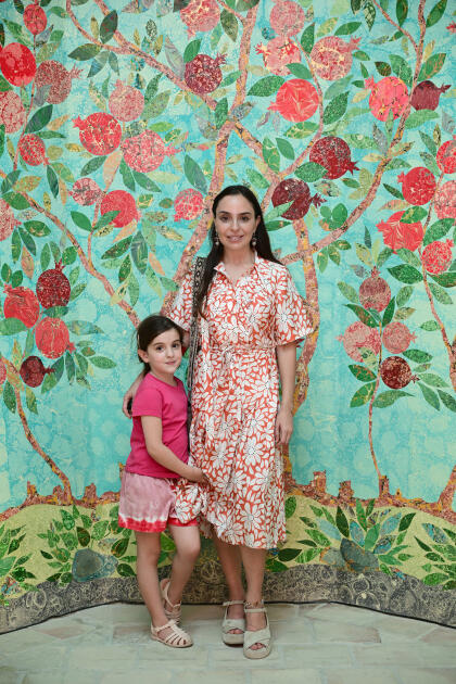 Leyla Əliyeva ilk Buxara Biennalesinin əsərləri ilə tanış olub