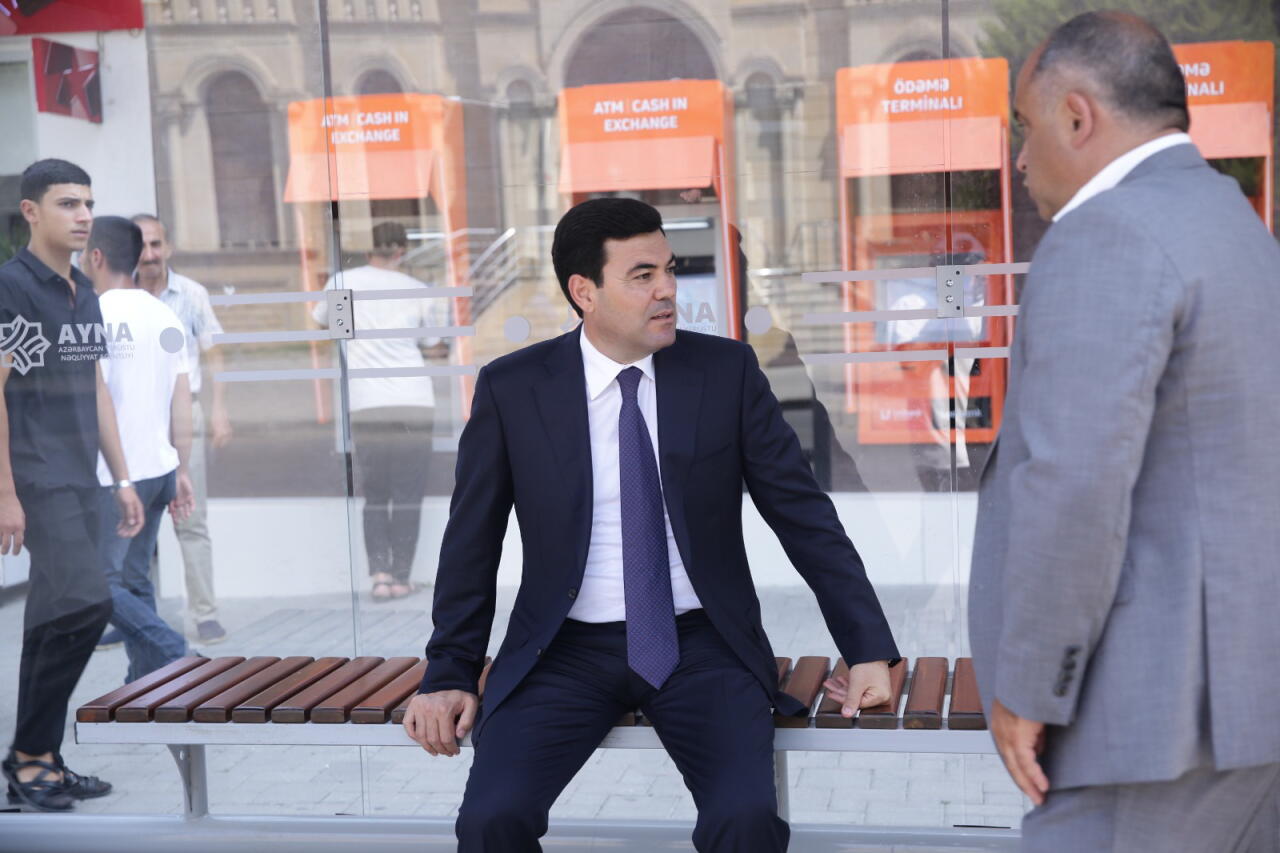 Xaçmaz rayonunda yeni avtobus dayanacaqları quraşdırılır
