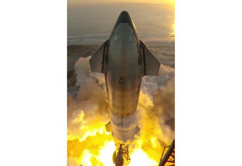 Невероятно близкий вид на запуск Starship