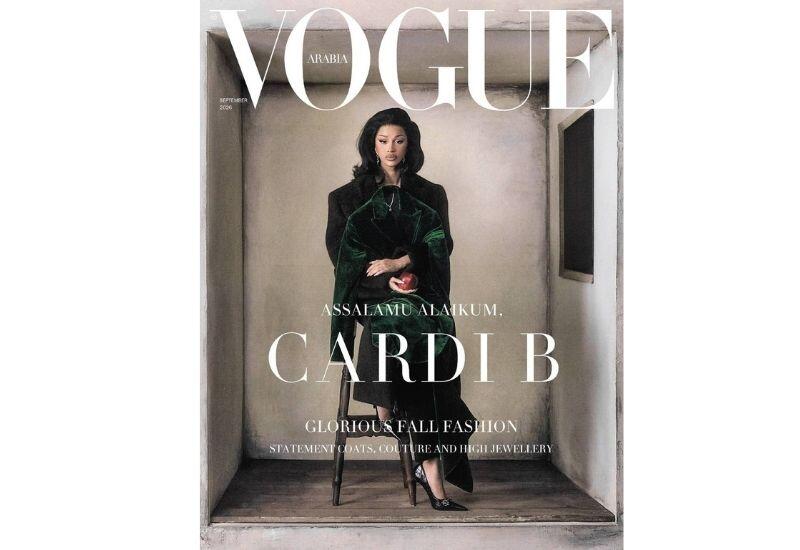 Карди Би стала лицом нового выпуска журнала Vogue Arabia