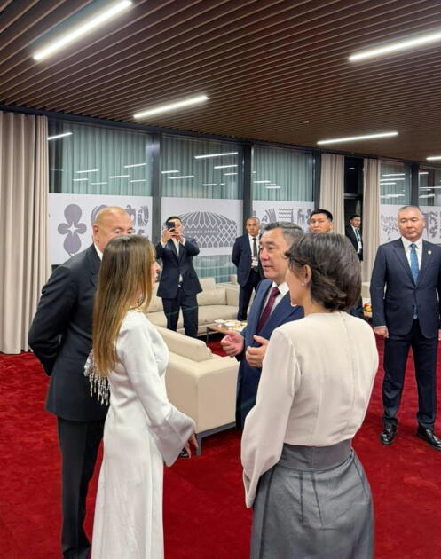 Prezident İlham Əliyev və Birinci xanım Mehriban Əliyeva Bişkekdə 6-cı Dünya Köçəri Oyunlarının açılış mərasimində iştirak ediblər