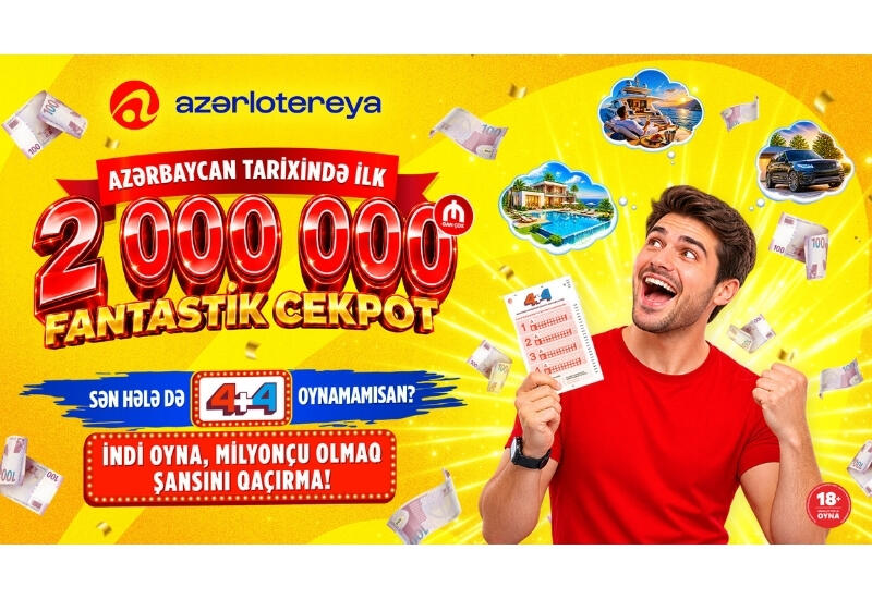Tarixi rekord: cekpot ilk dəfə 2 000 000 manatı keçdi
