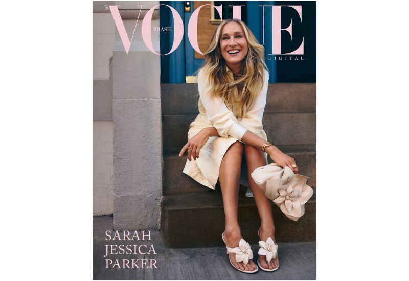Сара Джессика Паркер снялась в мятом платье для бразильского Vogue