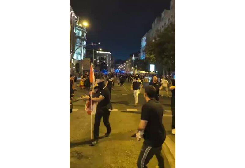 Протесты против миграции в Мадриде