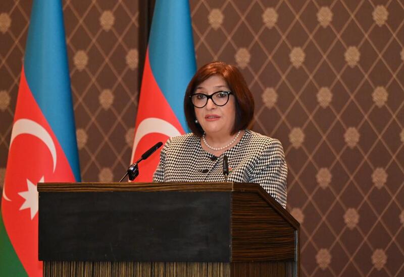 Сахиба Гафарова выступила на встрече с руководителями дипкорпуса в Женеве