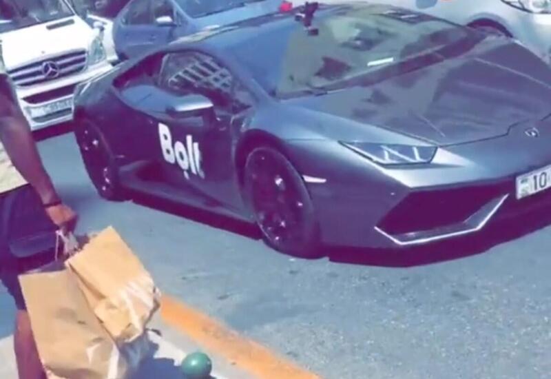 Bakıda sərnişin taksi sifariş etdi: “Lamborghini” gəldi