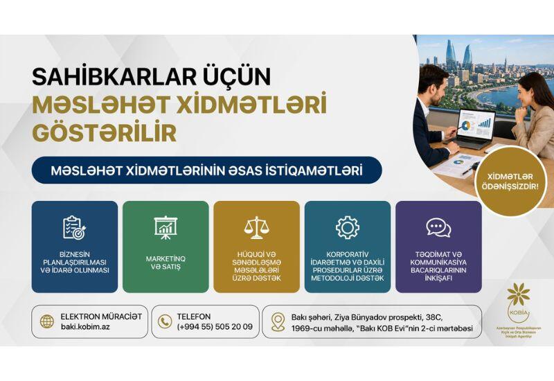 Sahibkarlar üçün məsləhət xidmətləri davam edir