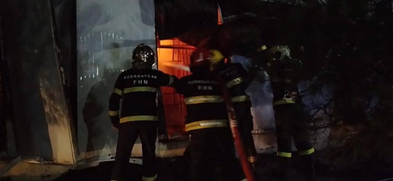 В Балаханы произошел пожар