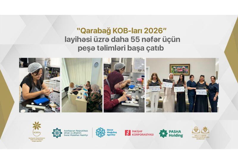 “Qarabağ KOB-ları 2026” layihəsi çərçivəsində növbəti peşə təlimləri başa çatıb