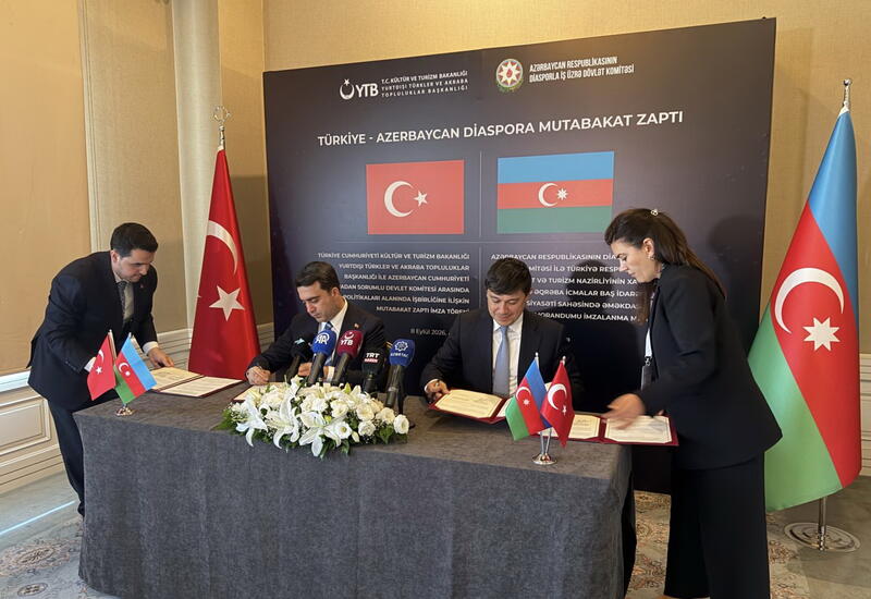 Azərbaycan və Türkiyənin diaspor qurumları aarsında yeni memorandum imzalanıb