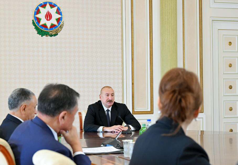 Президент Ильхам Алиев принял руководителей органов безопасности стран-членов ОТГ
