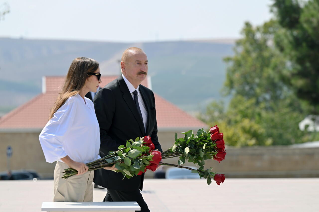Prezident İlham Əliyev və Birinci xanım Mehriban Əliyeva Şamaxı rayonuna səfər ediblər