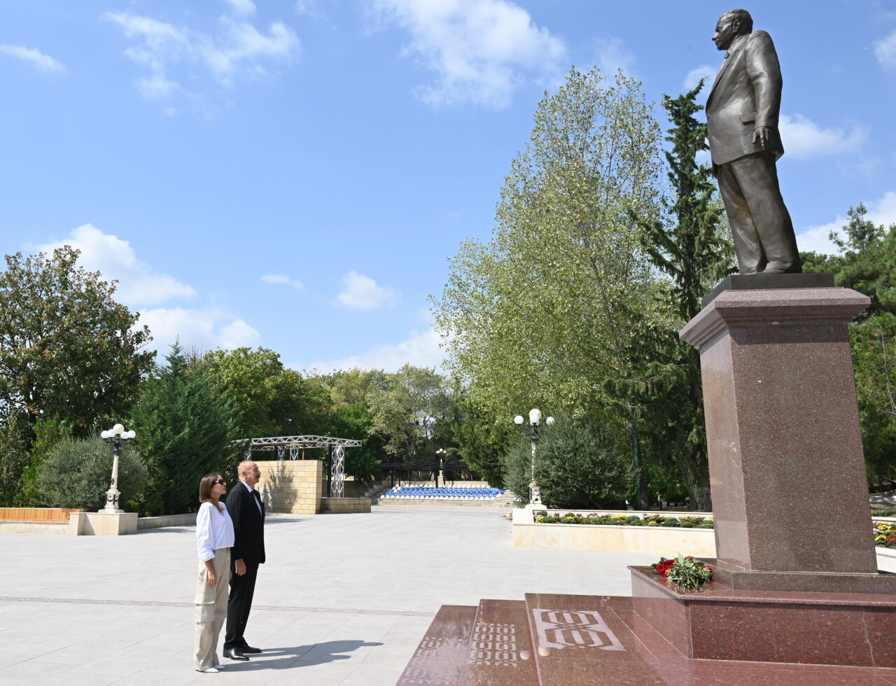 Prezident İlham Əliyev və Birinci xanım Mehriban Əliyeva Şamaxı rayonuna səfər ediblər