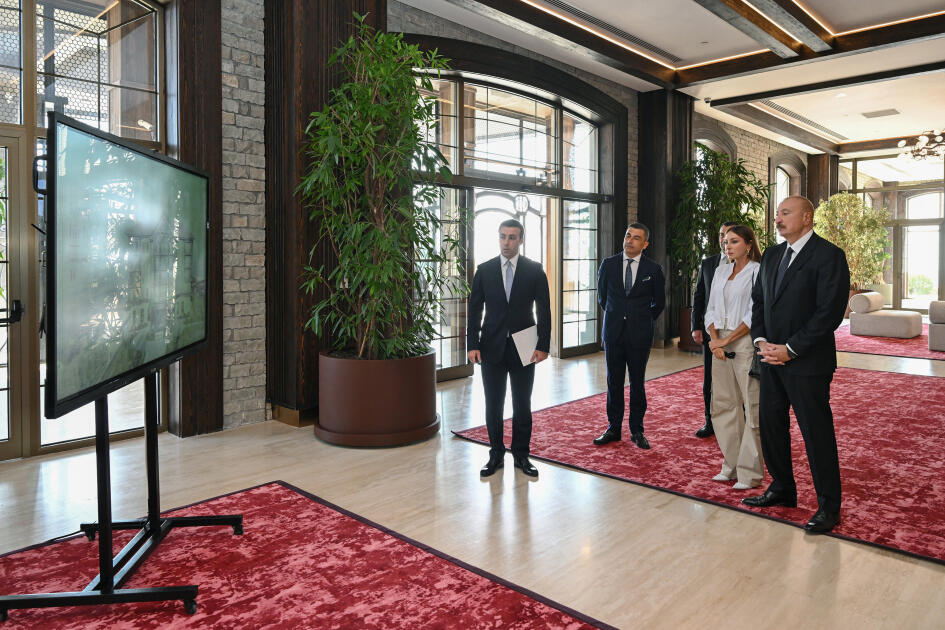 Prezident İlham Əliyev və Birinci xanım Mehriban Əliyeva Şamaxıda “Meysari Grand Hotel & SPA” kompleksinin açılışında iştirak ediblər