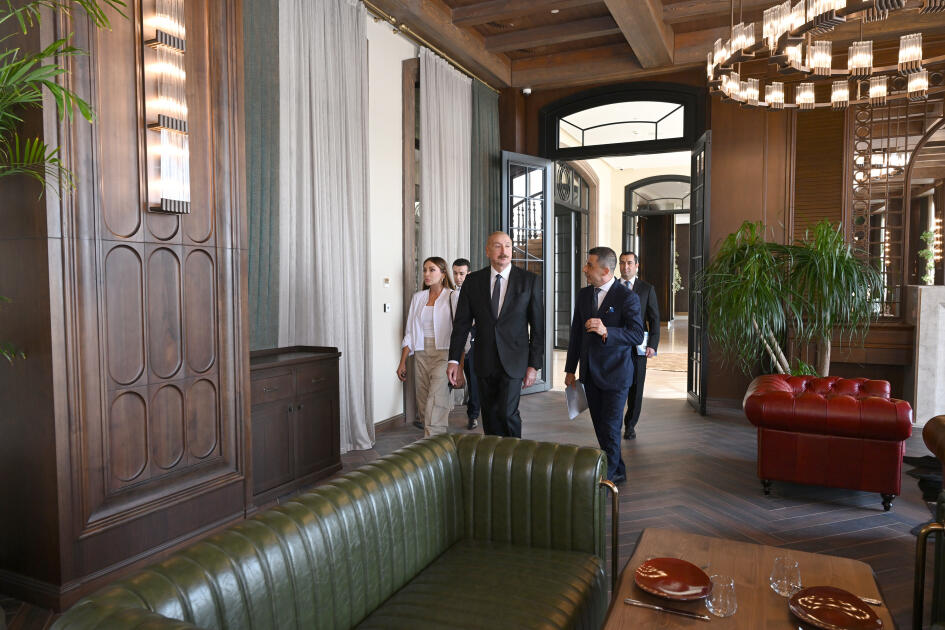 Prezident İlham Əliyev və Birinci xanım Mehriban Əliyeva Şamaxıda “Meysari Grand Hotel & SPA” kompleksinin açılışında iştirak ediblər