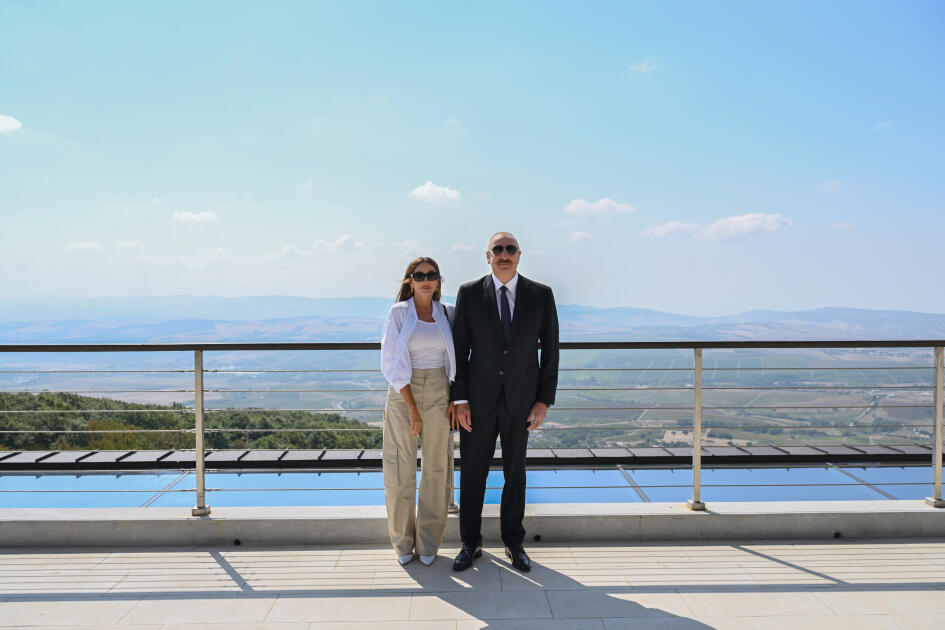 Prezident İlham Əliyev və Birinci xanım Mehriban Əliyeva Şamaxıda “Meysari Grand Hotel & SPA” kompleksinin açılışında iştirak ediblər