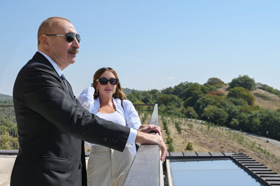 Prezident İlham Əliyev və Birinci xanım Mehriban Əliyeva Şamaxıda “Meysari Grand Hotel & SPA” kompleksinin açılışında iştirak ediblər