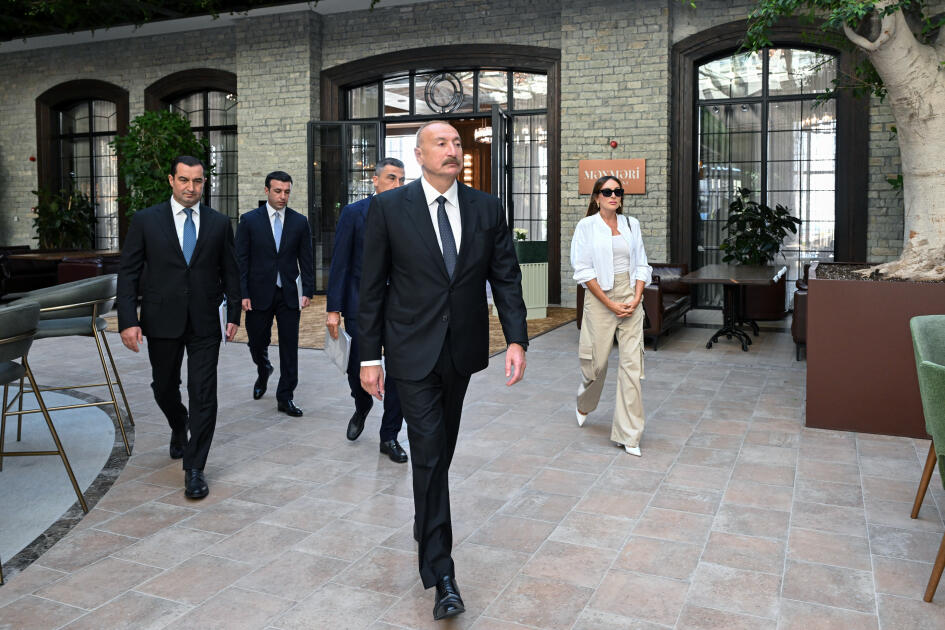 Prezident İlham Əliyev və Birinci xanım Mehriban Əliyeva Şamaxıda “Meysari Grand Hotel & SPA” kompleksinin açılışında iştirak ediblər
