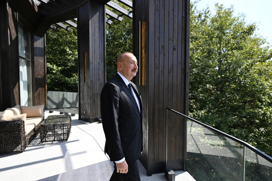 Prezident İlham Əliyev və Birinci xanım Mehriban Əliyeva Şamaxıda “Meysari Grand Hotel & SPA” kompleksinin açılışında iştirak ediblər