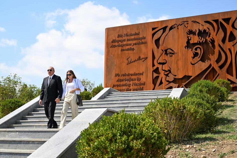 Prezident İlham Əliyev və Birinci xanım Mehriban Əliyeva Şamaxıda “Nəsimi Bağları” kompleksi ilə tanış olublar