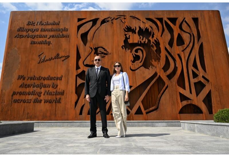 Prezident İlham Əliyev və Birinci xanım Mehriban Əliyeva Şamaxıda “Nəsimi Bağları” kompleksi ilə tanış olublar