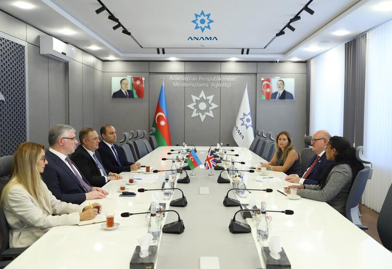 ANAMA ilə Böyük Britaniya arasında minatəmizləmə sahəsində yeni layihələr müzakirə edilib