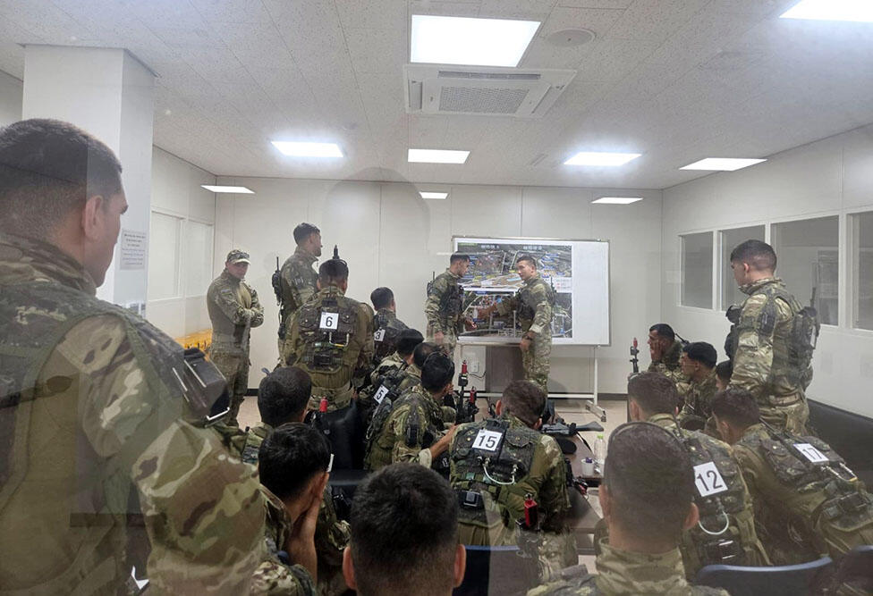 Азербайджанские военные в Южной Корее