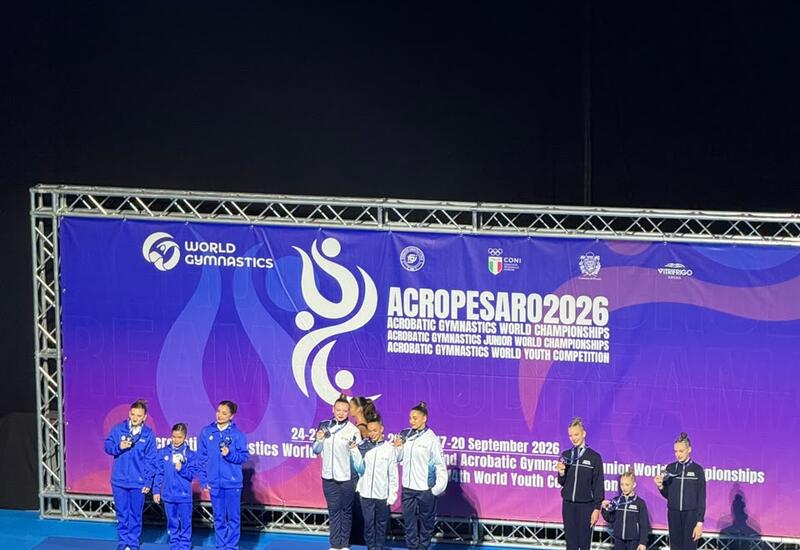 Yeniyetmə akrobatlarımız Dünya yarışında iki medal qazanıblar