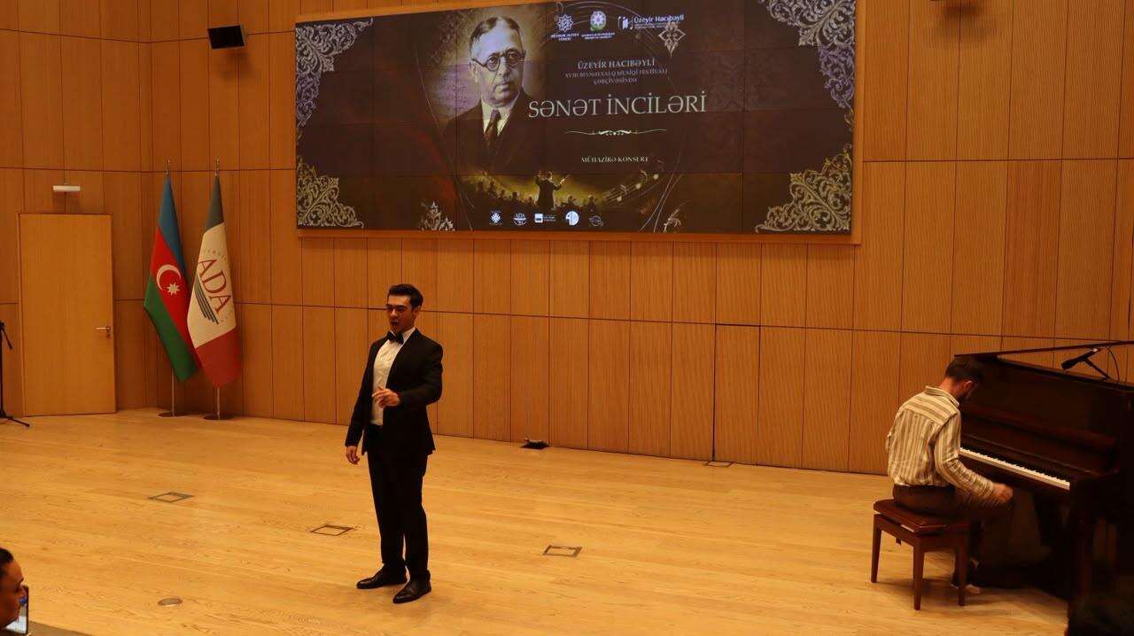 “Sənət inciləri” layihəsi üzrə ADA Universitetində mühazirə-konsert keçirilib
