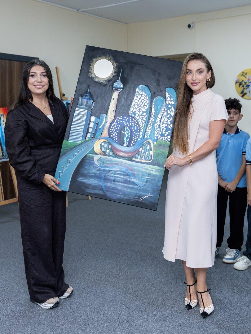 Alyona Əliyeva 3 nömrəli xüsusi təhsil müəssisəsini ziyarət edib