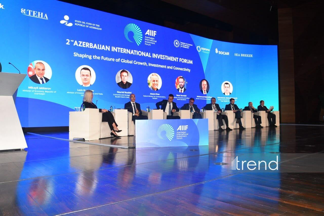Bakıda II Azərbaycan Beynəlxalq İnvestisiya Forumunun ilk günü başa çatıb
