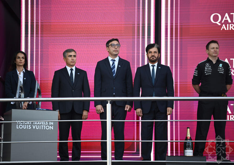 Formula 1 Azərbaycan Qran-Prisinin qalibi mükafatlandırılıb