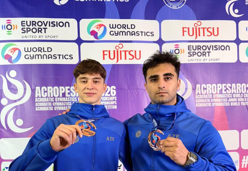 Азербайджанские акробаты завоевали золотые медали на чемпионате мира