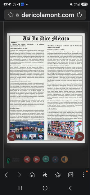 “Ası Lo Dice Mexico" qəzeti: 27 Sentyabr milli iradənin və tarixi yaddaşın rəmzidir