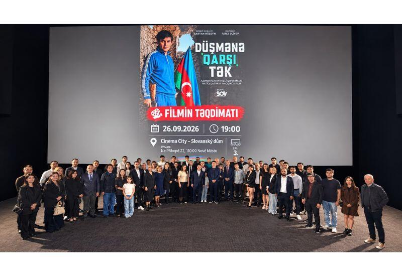 Praqada Azərbaycanın Milli Qəhrəman Natiq Qasımov haqqında film nümayiş olunub
