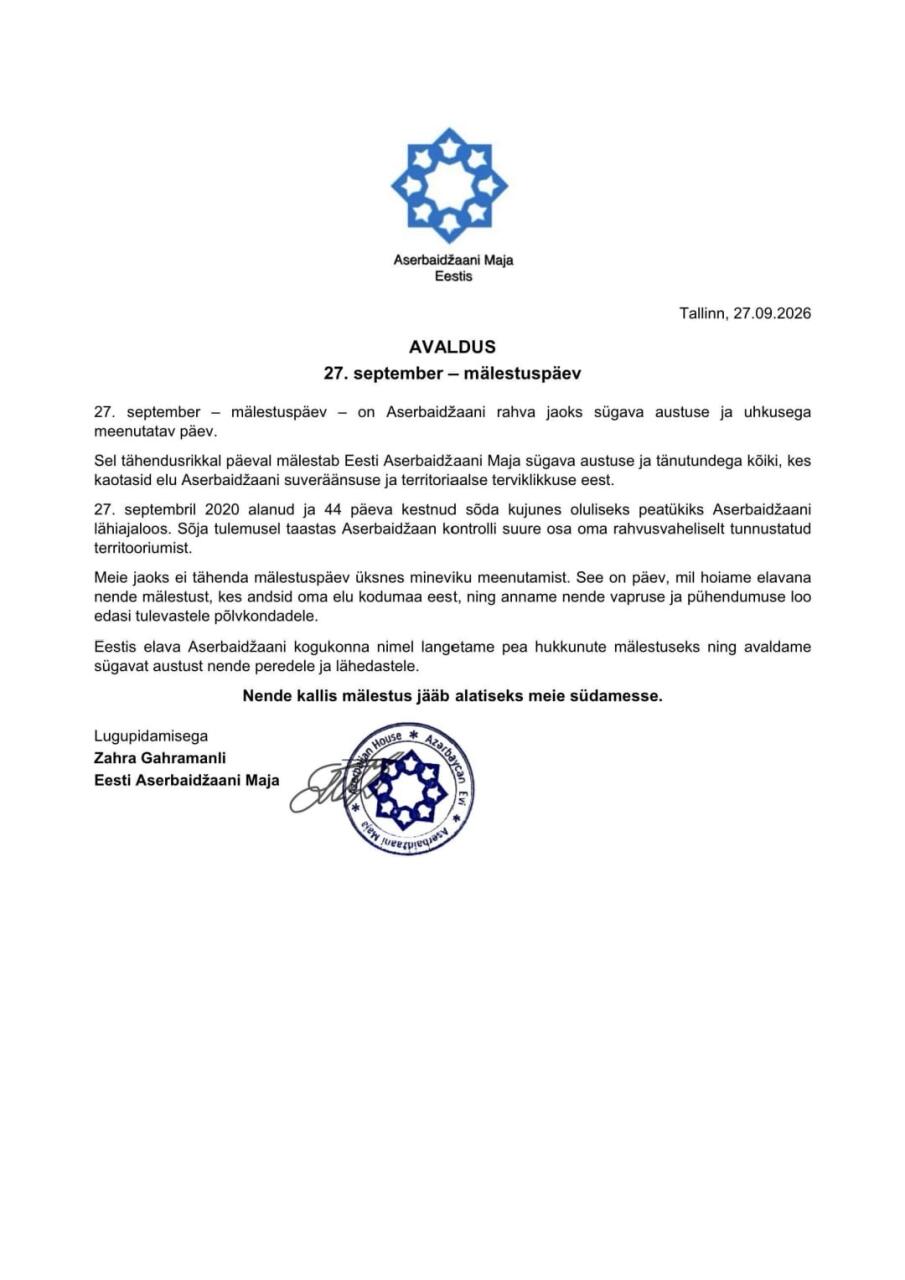 Azərbaycan diaspor təşkilatları Anım Günü ilə bağlı bəyanatlar yayıblar