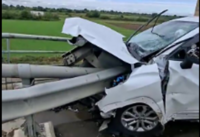 На дороге в сторону Сальяна произошло тяжелое ДТП