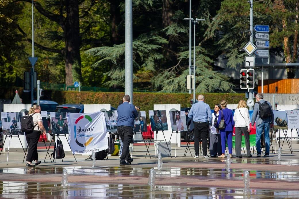 В Женеве открылась фотовыставка, посвящённая минной угрозе против Азербайджана