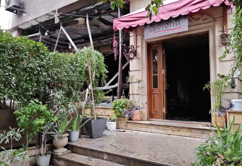 Bakıda restoranda yanğın olub