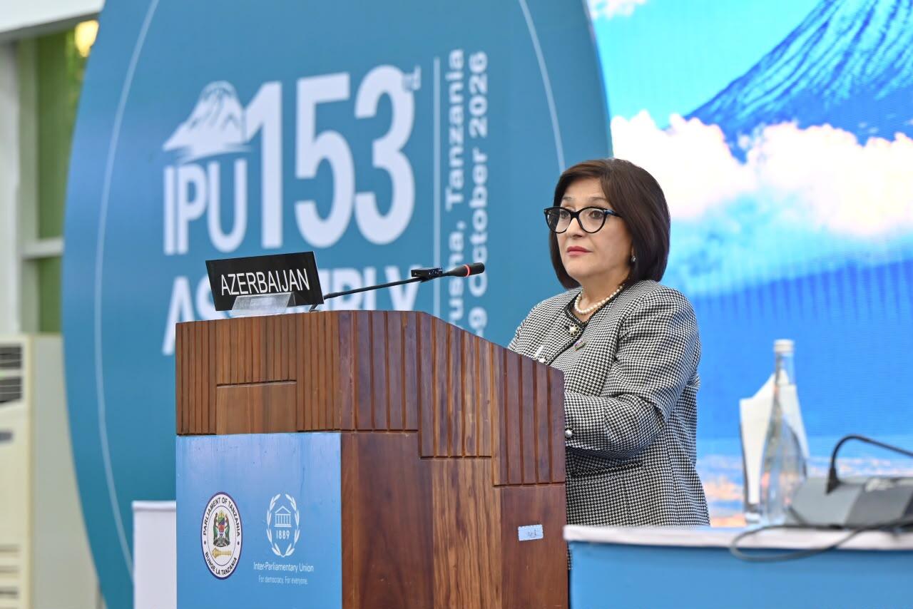 Milli Məclisin sədri Sahibə Qafarova PAİ Assambleyasının ümumi müzakirələrində çıxış edib