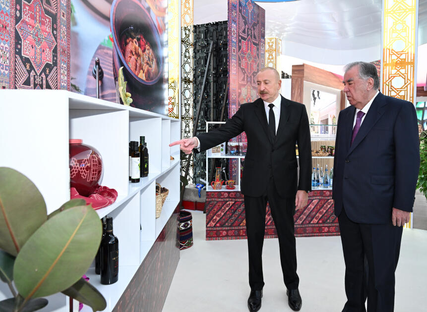 Prezident İlham Əliyev MDB Ölkələrinin Milli Kulinariya Festivalı ilə tanış olub, rəsmi qəbulda iştirak edib