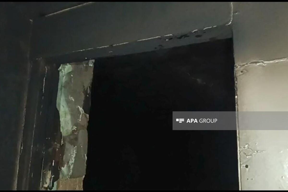 В Товузе загорелся жилой дом, есть пострадавшая