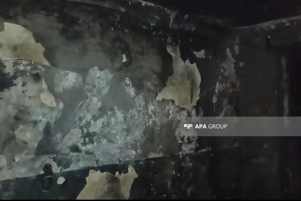 В Товузе загорелся жилой дом, есть пострадавшая