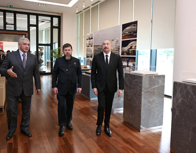 Prezident İlham Əliyev və Rusiyanın Çeçenistan Respublikasının başçısı “Bakı Ağ Şəhər”də olublar