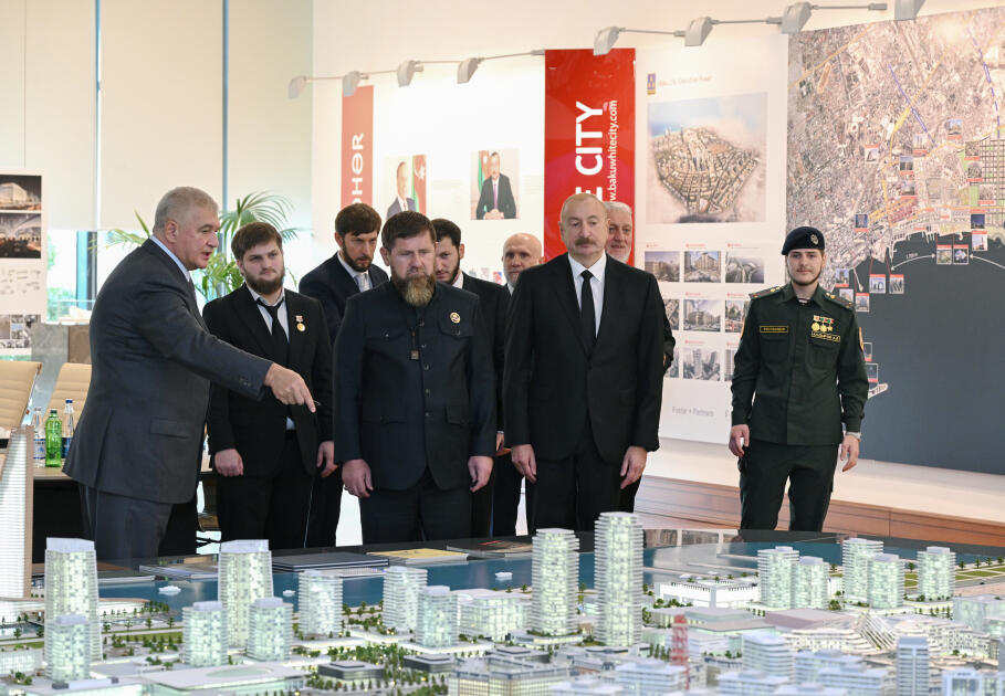 Prezident İlham Əliyev və Rusiyanın Çeçenistan Respublikasının başçısı “Bakı Ağ Şəhər”də olublar