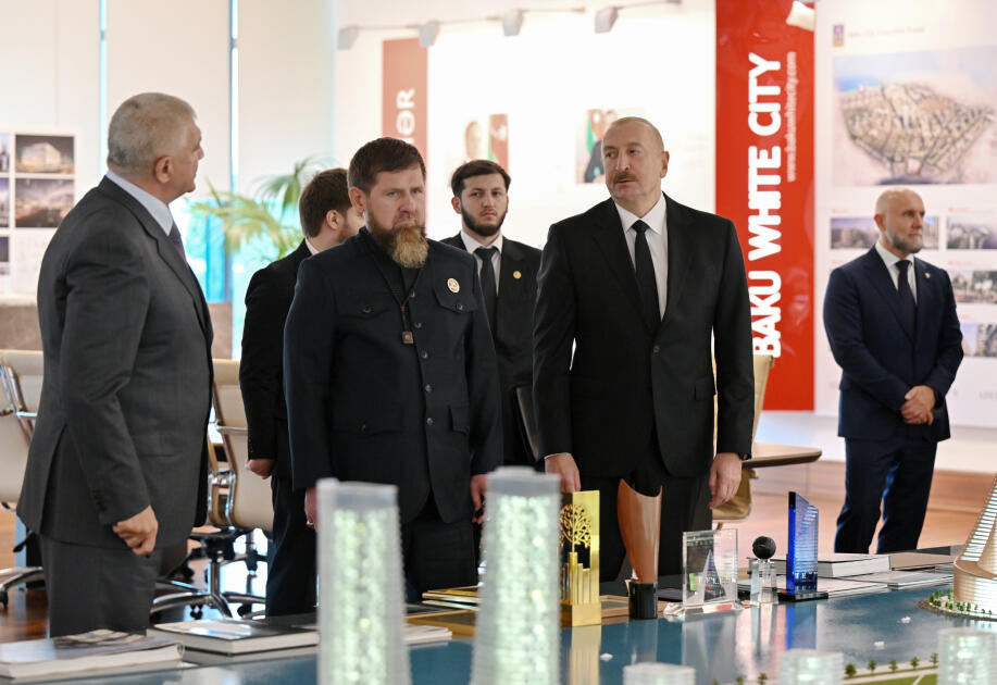 Prezident İlham Əliyev və Rusiyanın Çeçenistan Respublikasının başçısı “Bakı Ağ Şəhər”də olublar