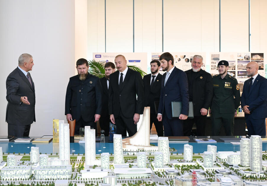 Prezident İlham Əliyev və Rusiyanın Çeçenistan Respublikasının başçısı “Bakı Ağ Şəhər”də olublar
