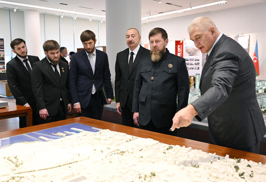 Prezident İlham Əliyev və Rusiyanın Çeçenistan Respublikasının başçısı “Bakı Ağ Şəhər”də olublar