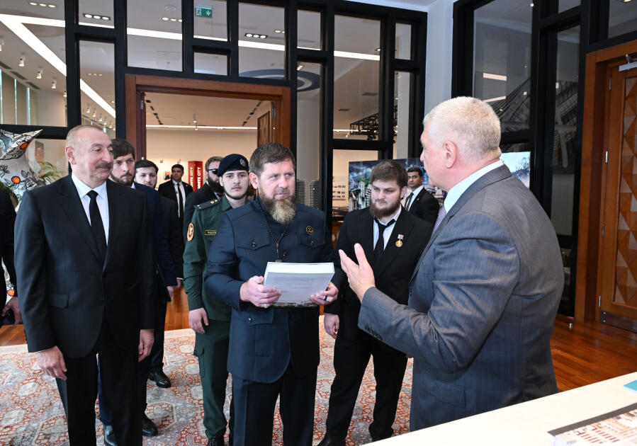 Prezident İlham Əliyev və Rusiyanın Çeçenistan Respublikasının başçısı “Bakı Ağ Şəhər”də olublar